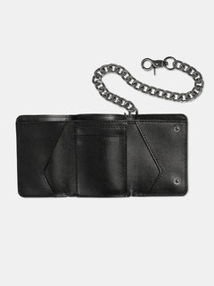 V Ent Leather Wallet - BLACK