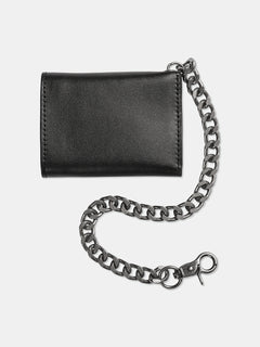 V Ent Leather Wallet - BLACK