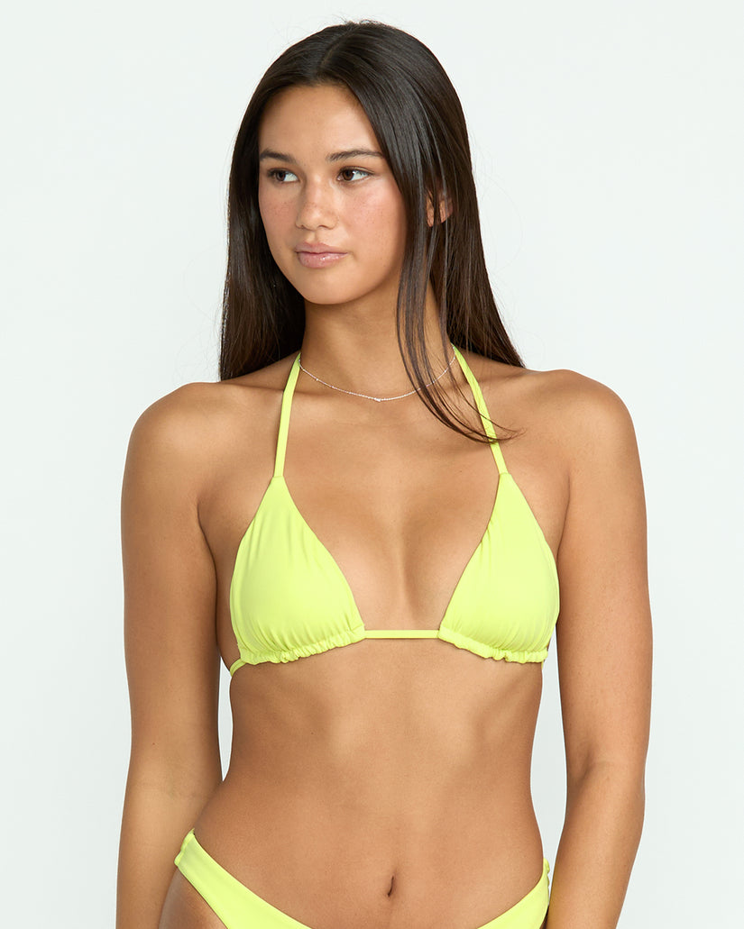 Simply Seamless Triangle Bikini Top - Island Green