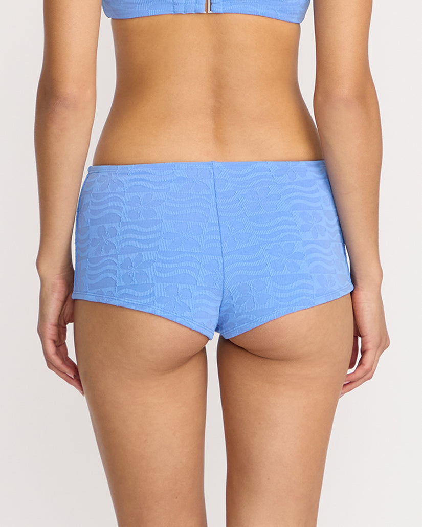 Coco Surf Short Bikini Bottom - Light Blue Acid