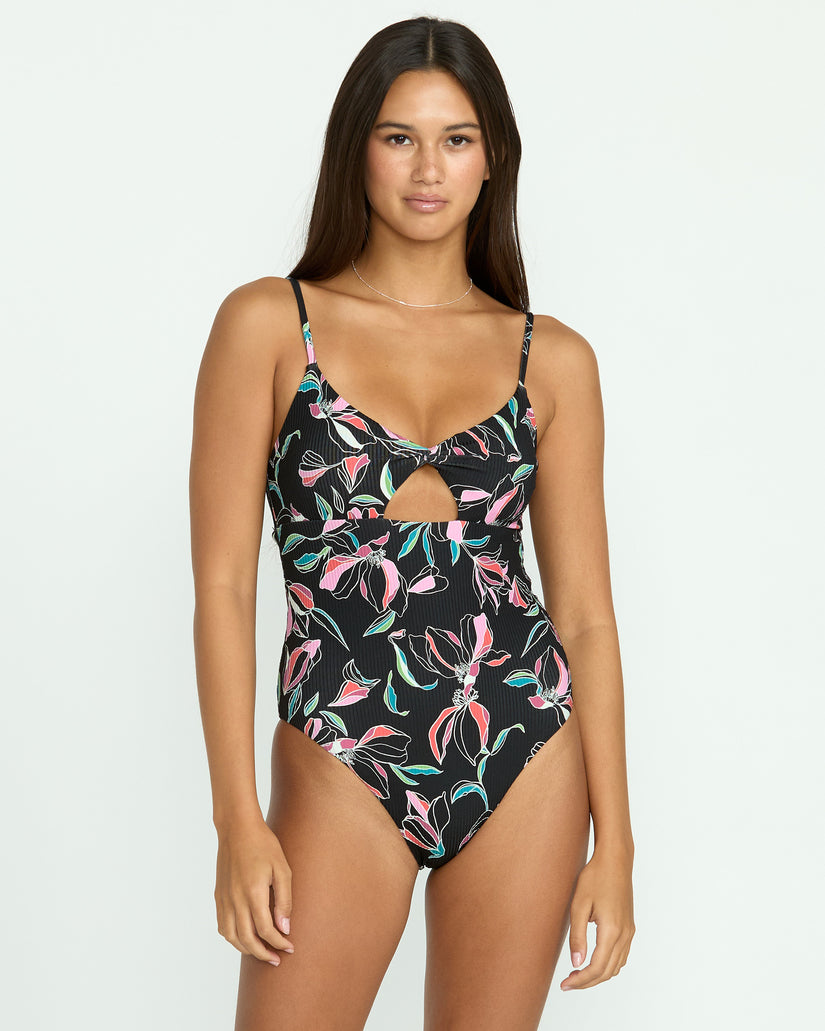 Dream In Bloom Twist One Piece Swimsuit - Multi
