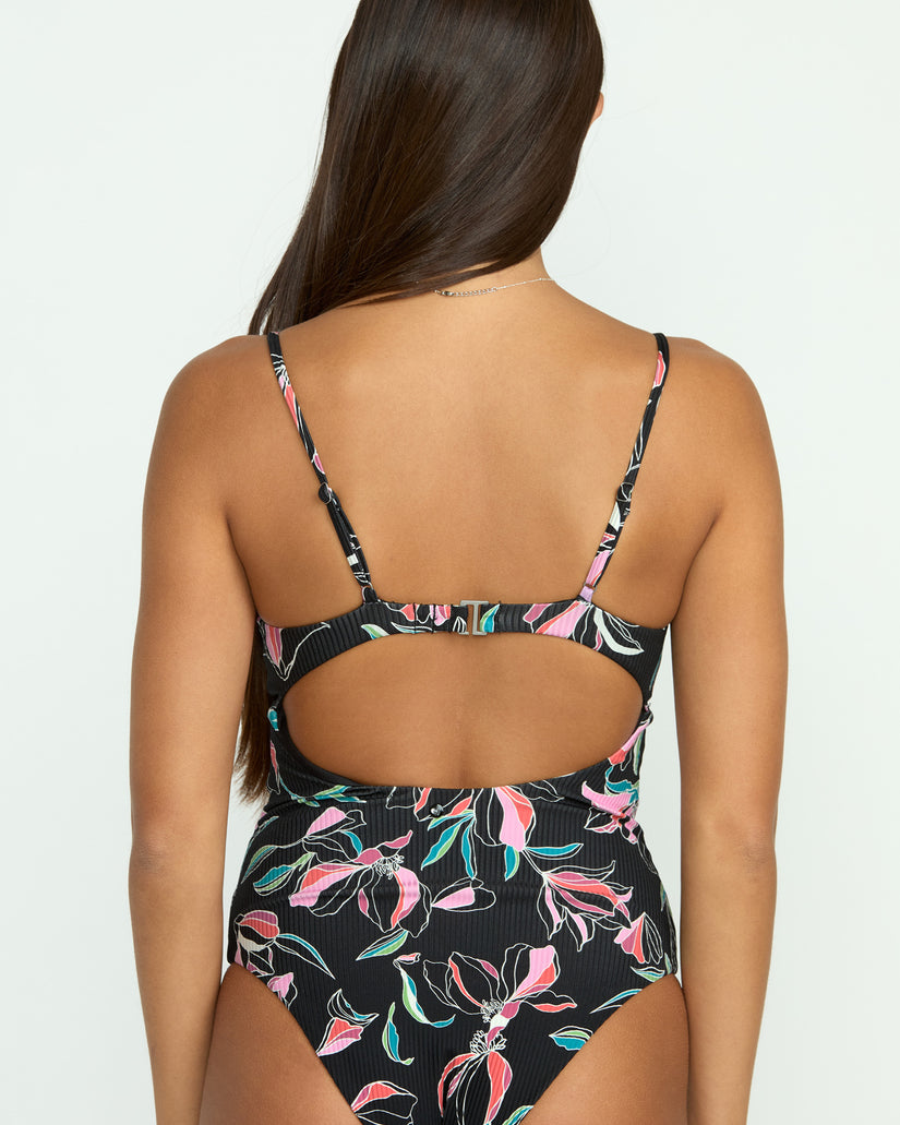 Dream In Bloom Twist One Piece Swimsuit - Multi