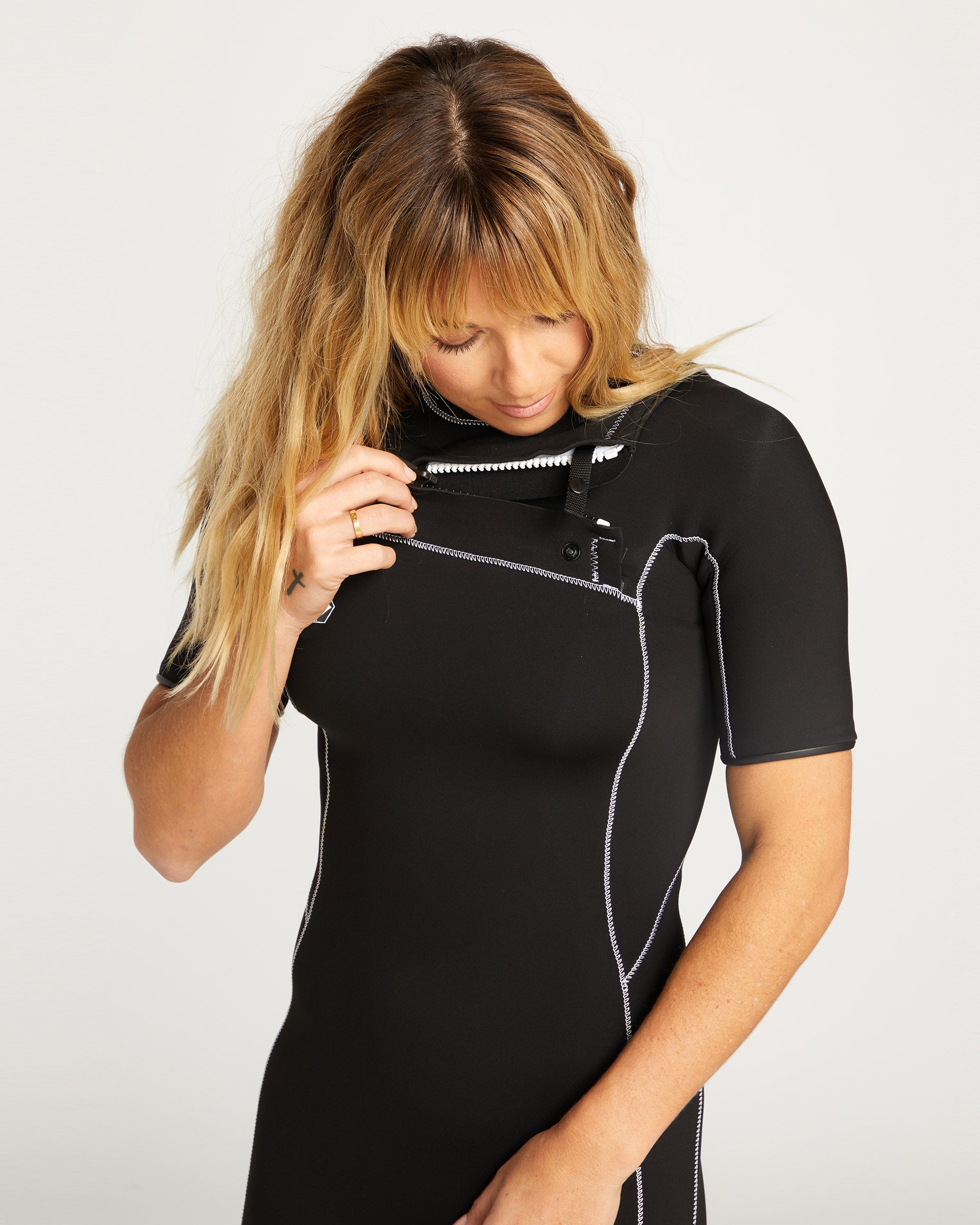 2Mm Short sleeve Chest Zip Wetsuit - BLACK - Women - Volcom EU