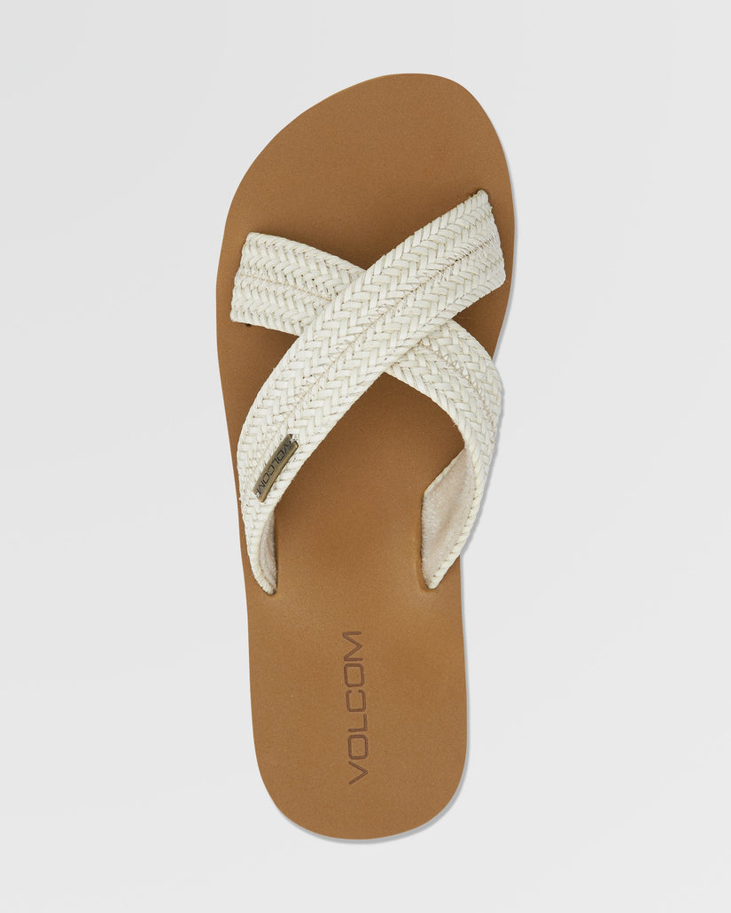 Volcom Double Cross Sandals - CREAM