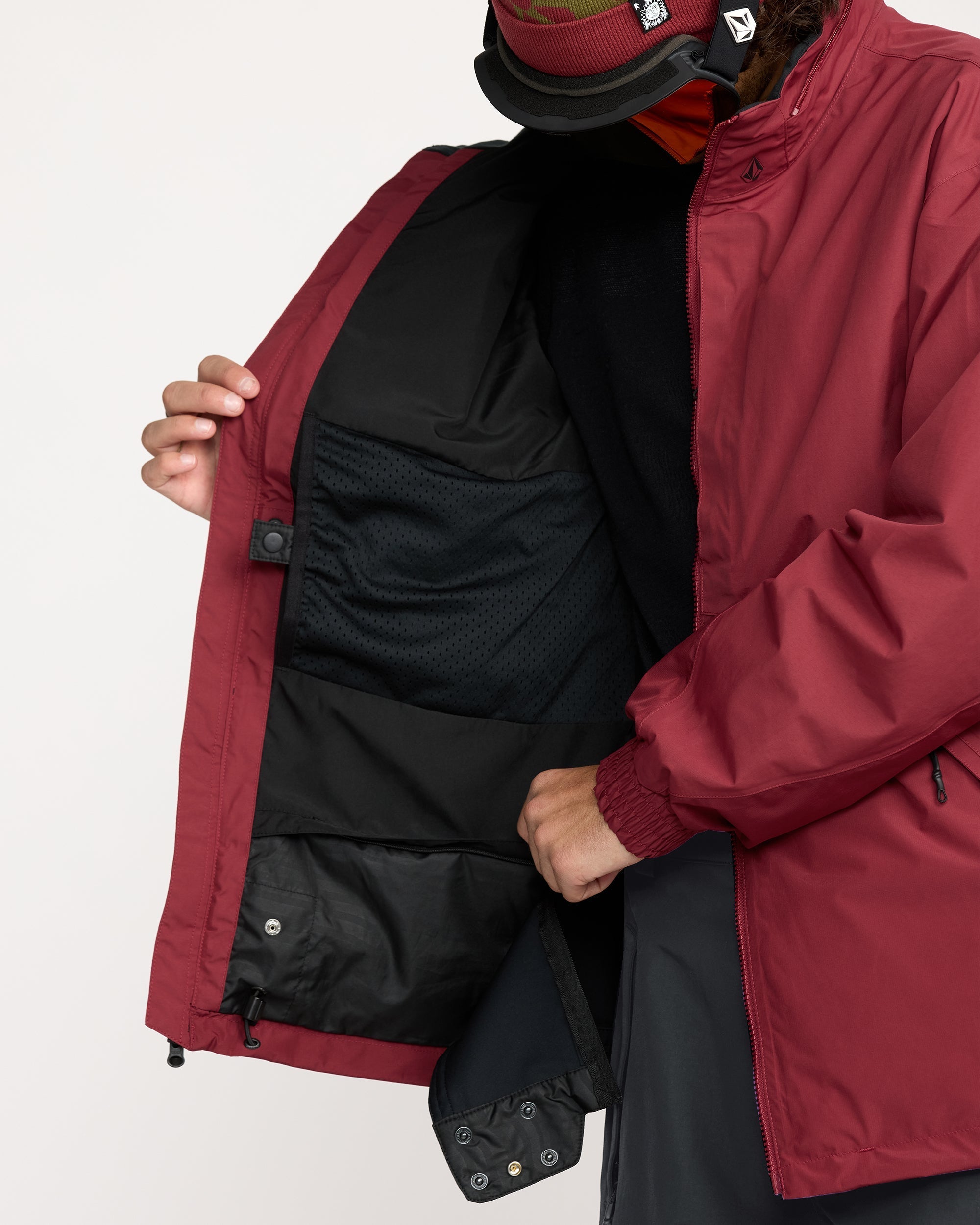 Longo Gore-Tex Jacket - Burnt Red - Men - Volcom EU – Volcom Europe