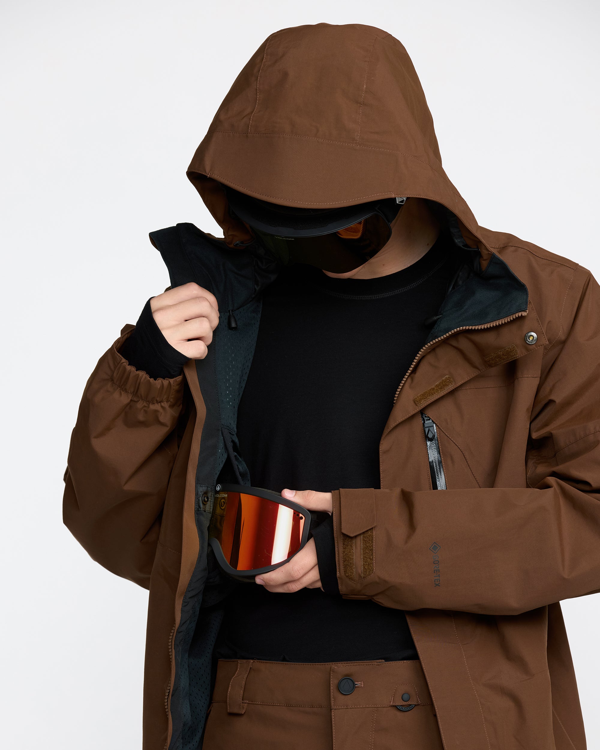 L Gore-Tex Jacket - Brown - Men - Volcom EU – Volcom Europe
