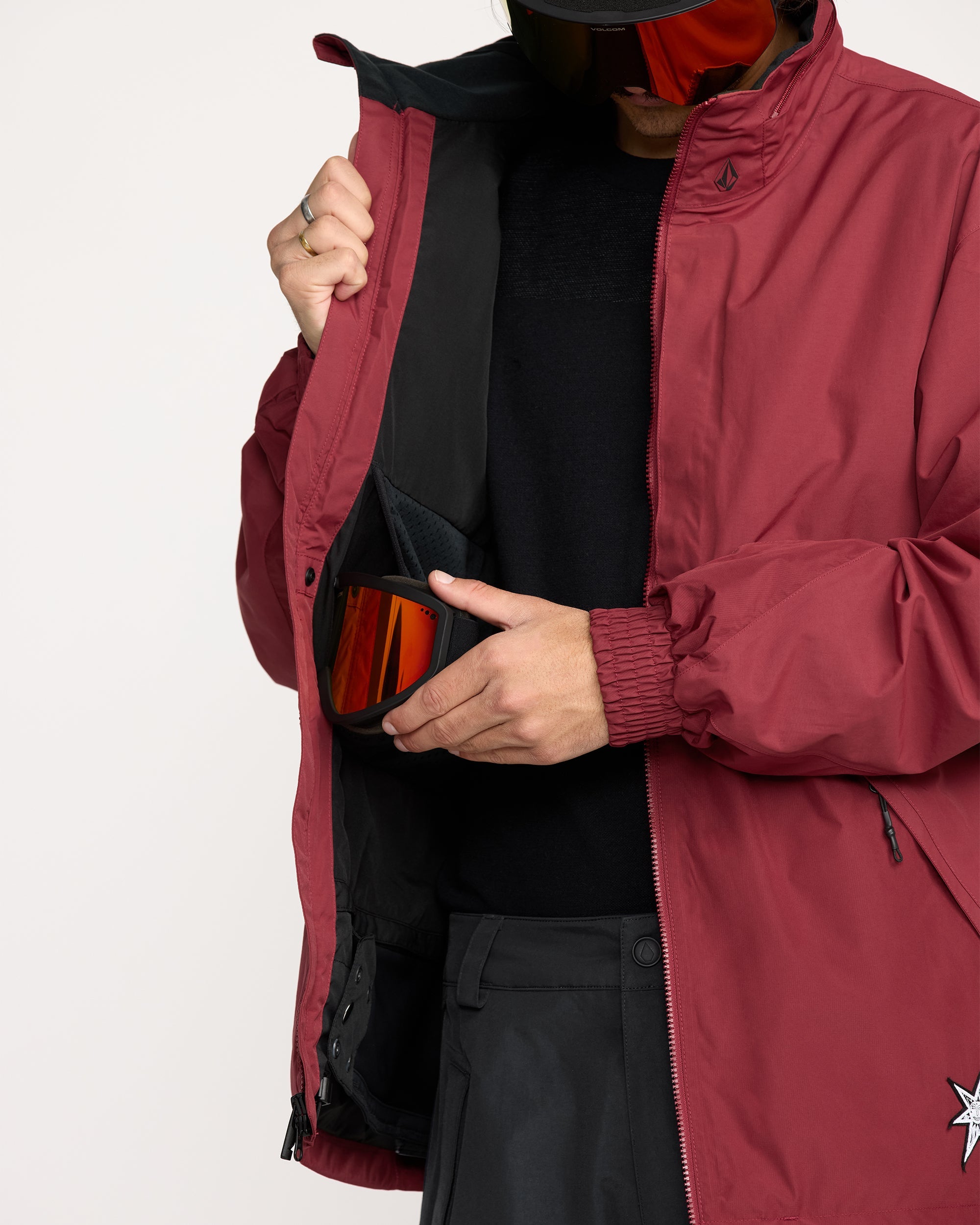Longo Gore-Tex Jacket - Burnt Red - Men - Volcom EU – Volcom Europe
