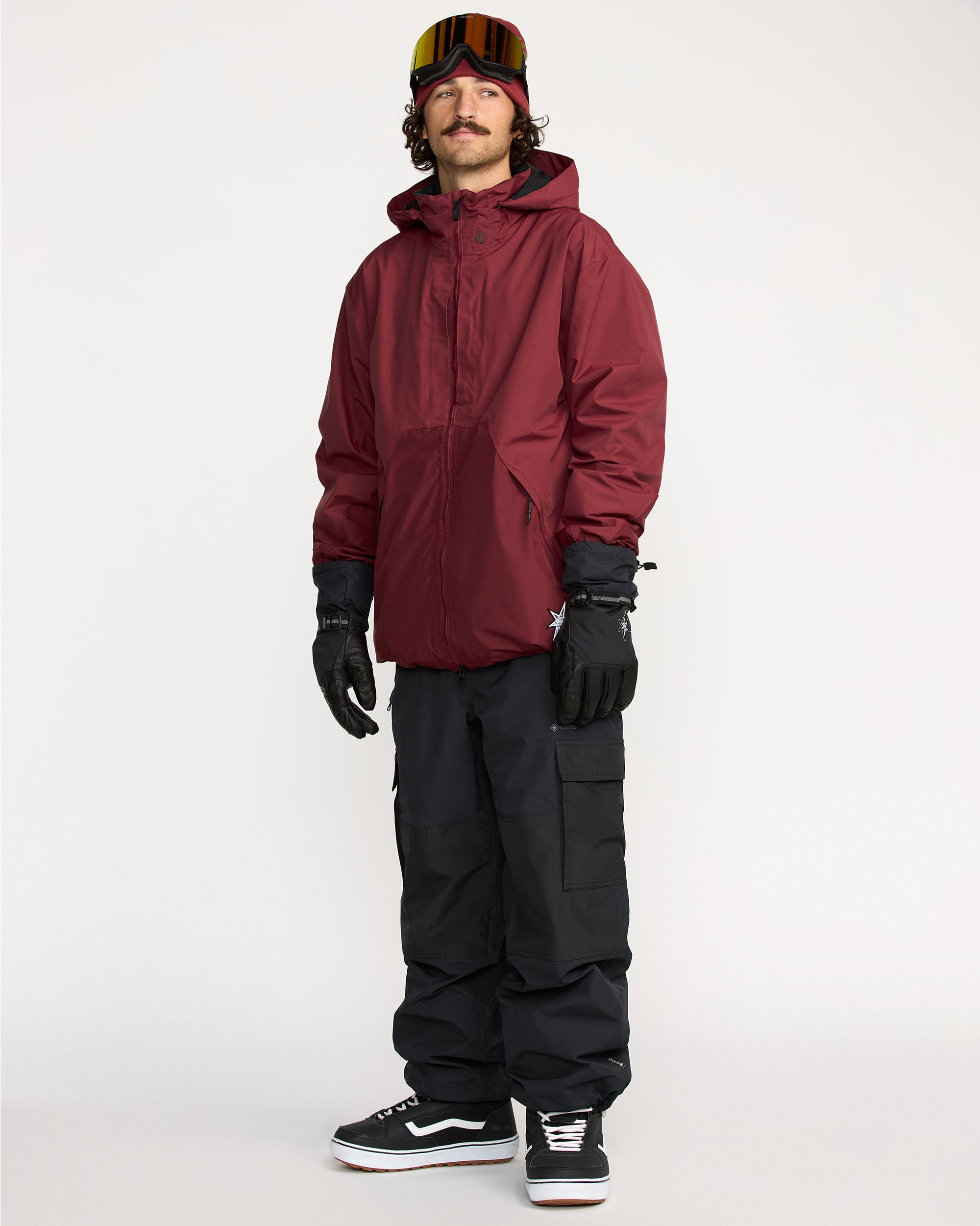 Longo Gore-Tex Jacket - Burnt Red - Men - Volcom EU – Volcom Europe