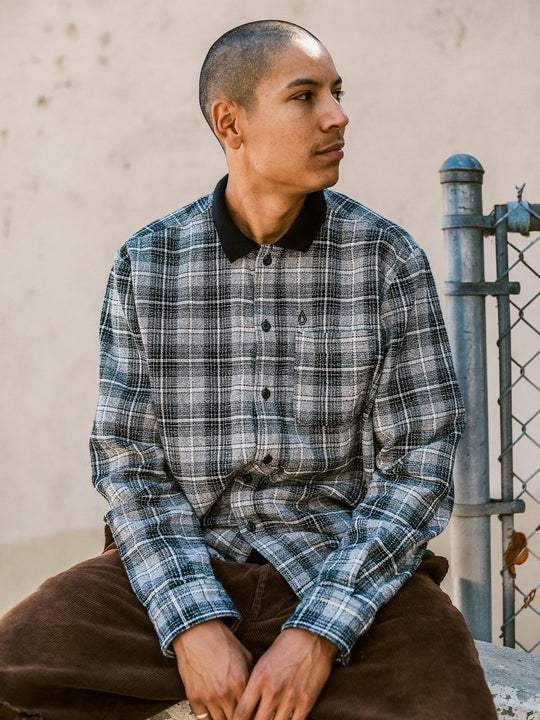Louie Lopez Flannel Shirt - BLACK