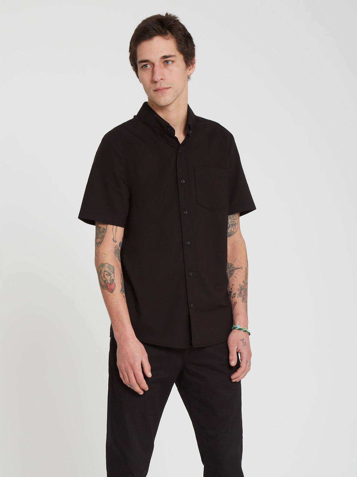 Everett Oxford Shirt - NEW BLACK (A0432105_NBK) [180]