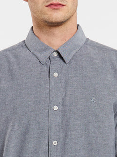 Oxford Stretch Long Sleeve Shirt  - Black (A0511801_BLK) [1]