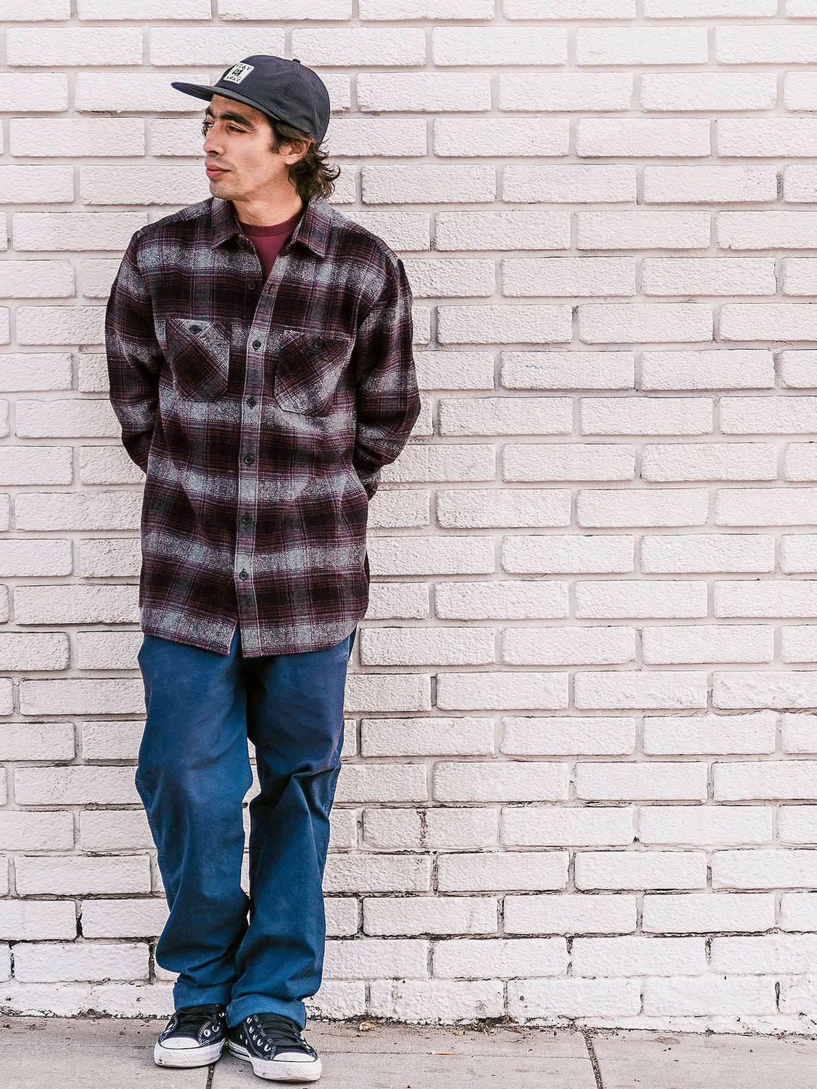 Quintin Flannel Shirt BLACK Volcom Europe