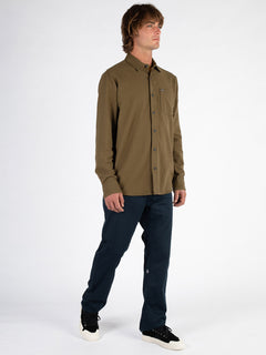 Caden Solid Shirt - WREN (A0532004_WRE) [50]