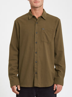 Caden Solid Shirt - WREN (A0532004_WRE) [F]