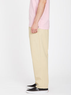 Pleated Chino Trousers - ALMOND (A1112300_ALD) [3]