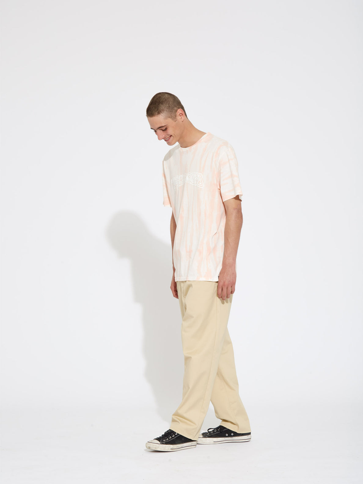 Pleated Chino Trousers - ALMOND (A1112300_ALD) [7]