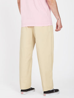 Pleated Chino Trousers - ALMOND (A1112300_ALD) [B]