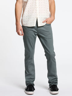Vorta 5 Pocket Slub Pant - FIR GREEN