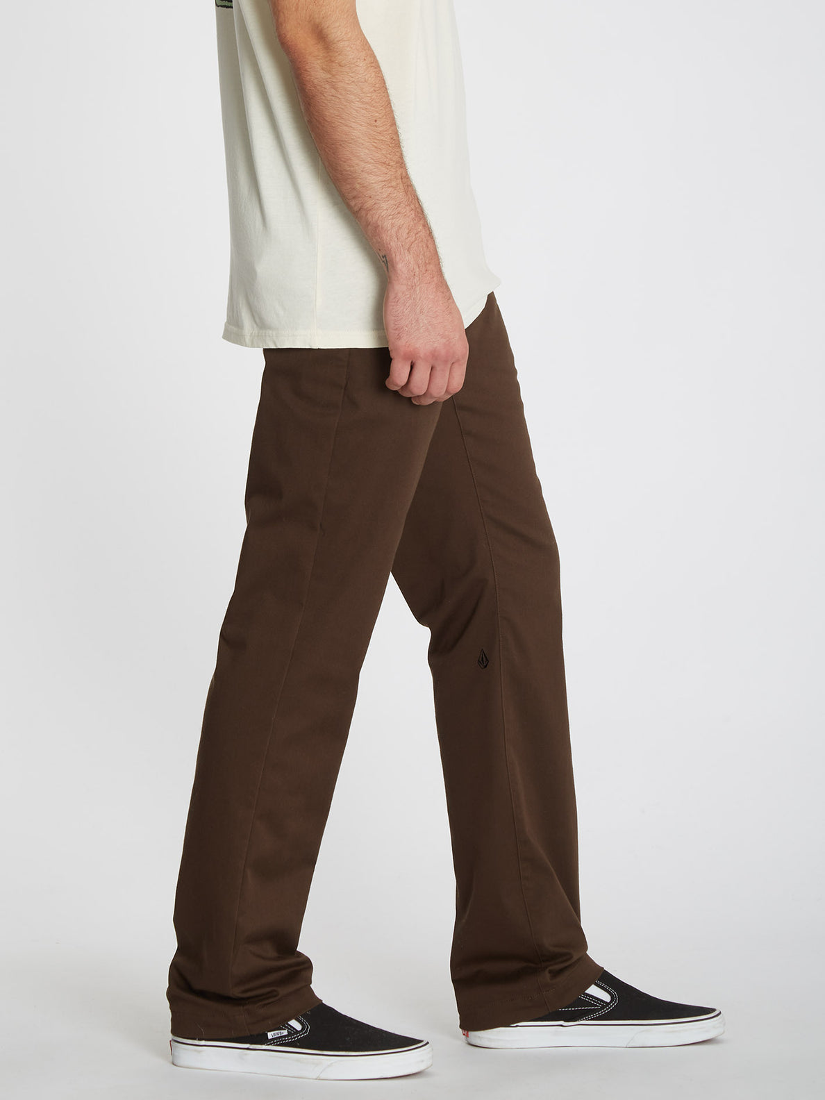 Frickin Modern Stretch Chino Trousers DARK BROWN