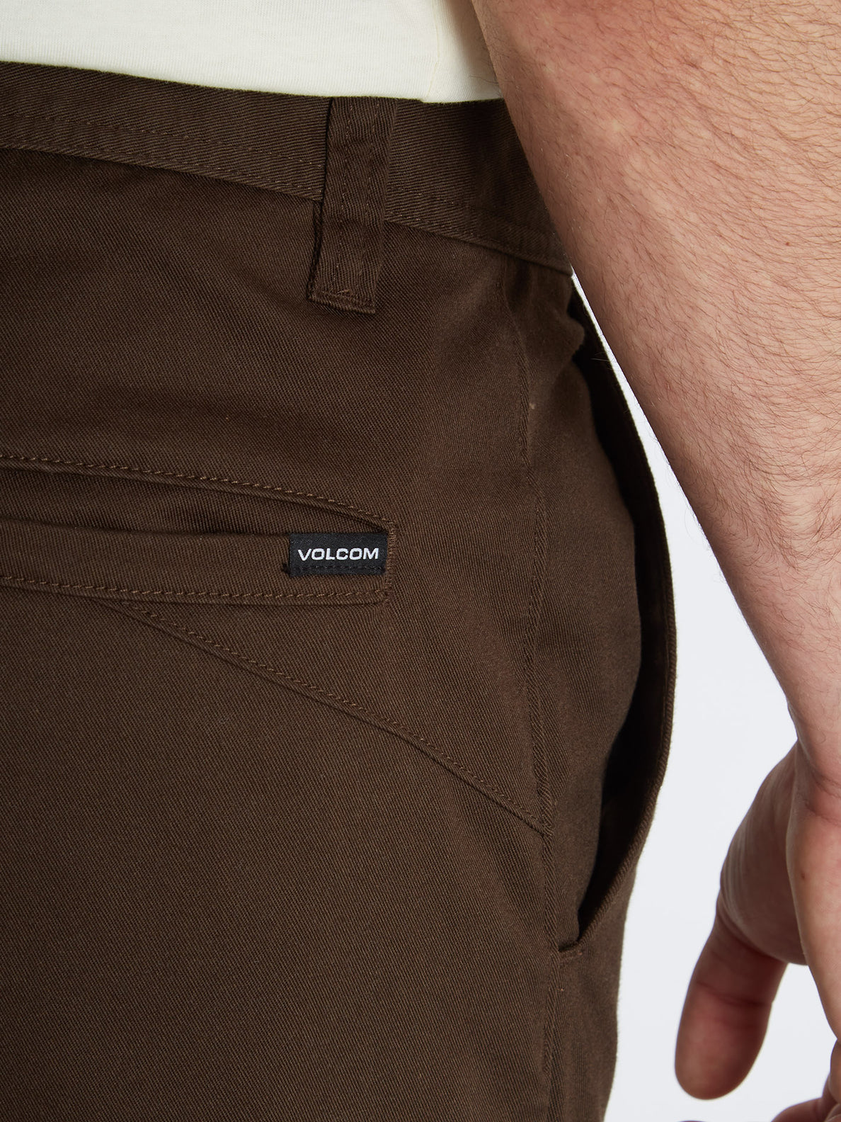 Dark brown stretch pants hot sale