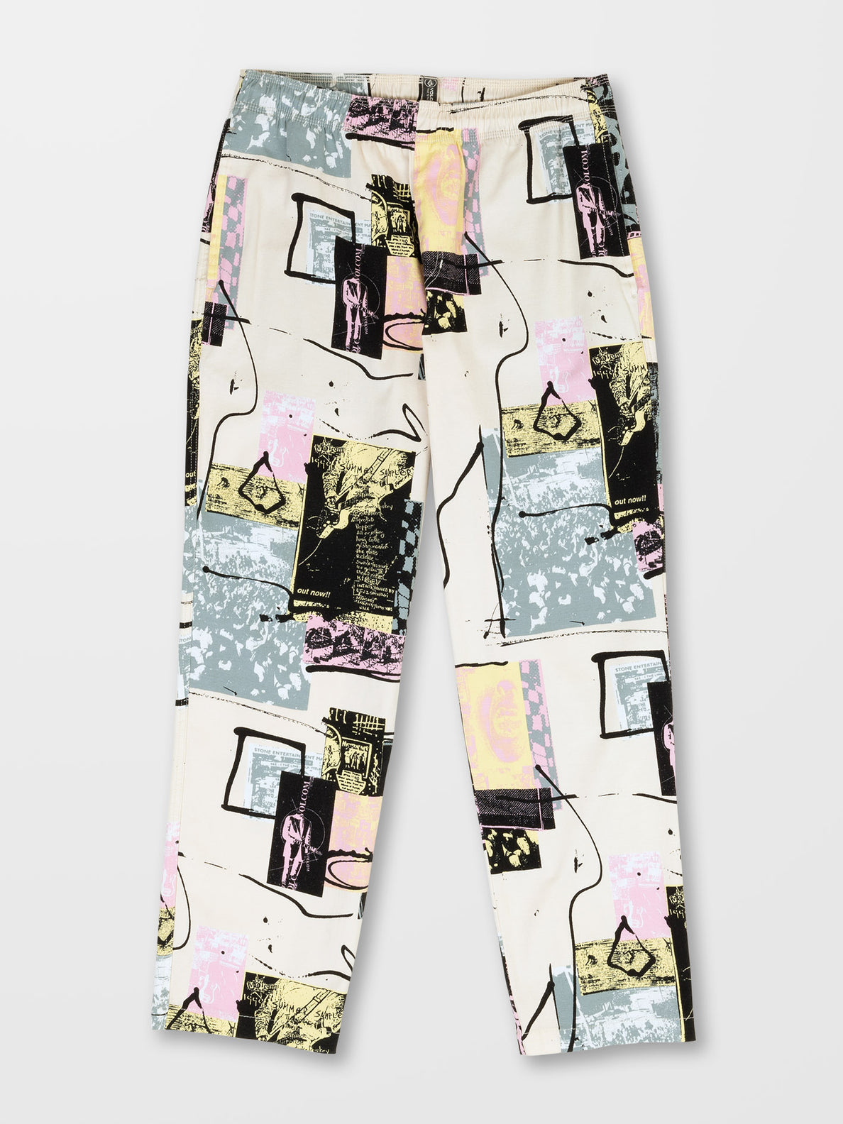 Psychstone Elasticated Waist Trousers - WHITECAP GREY - Men