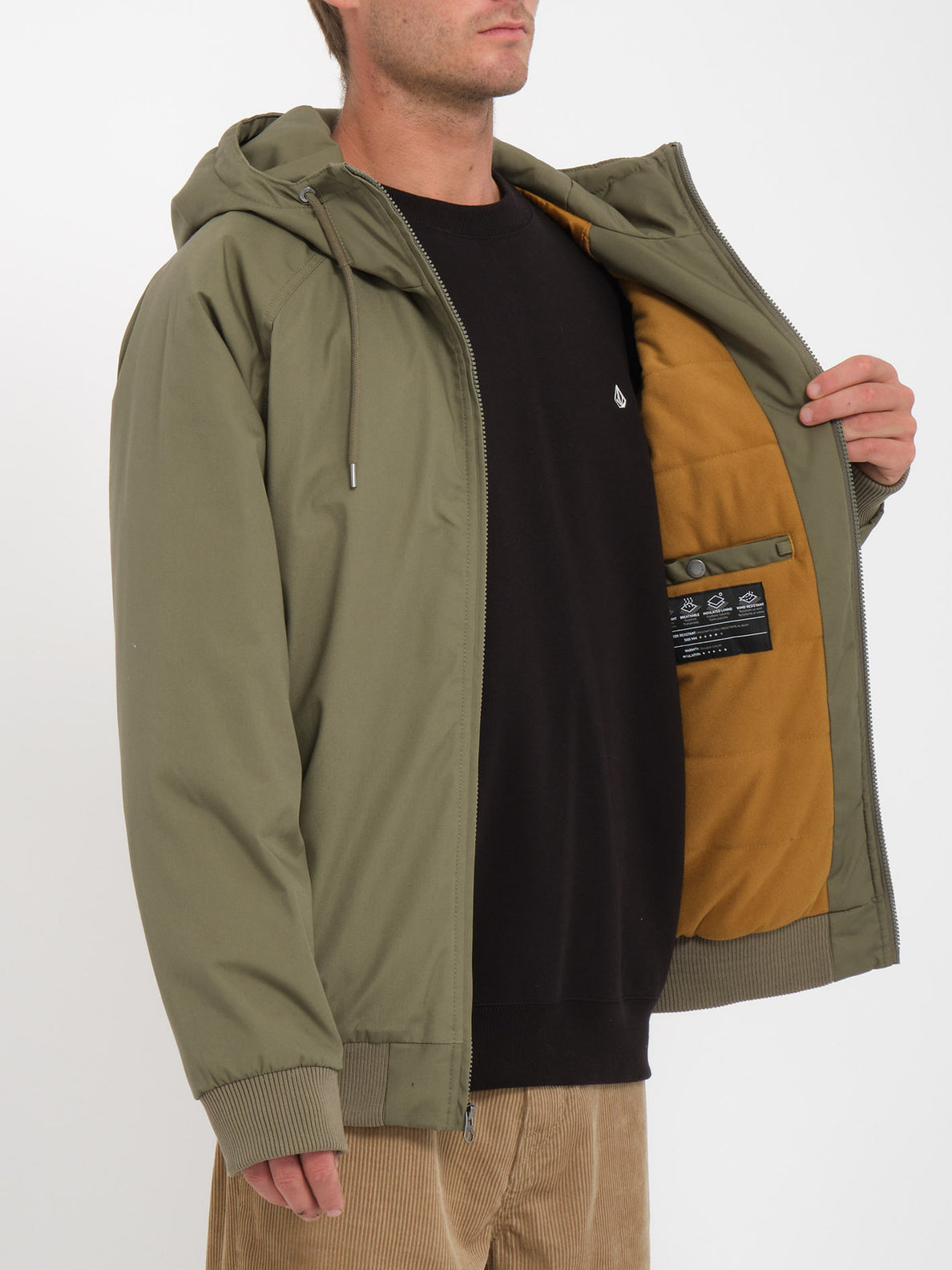 Volcom men's hernan outlet heavy weight hooded jacket