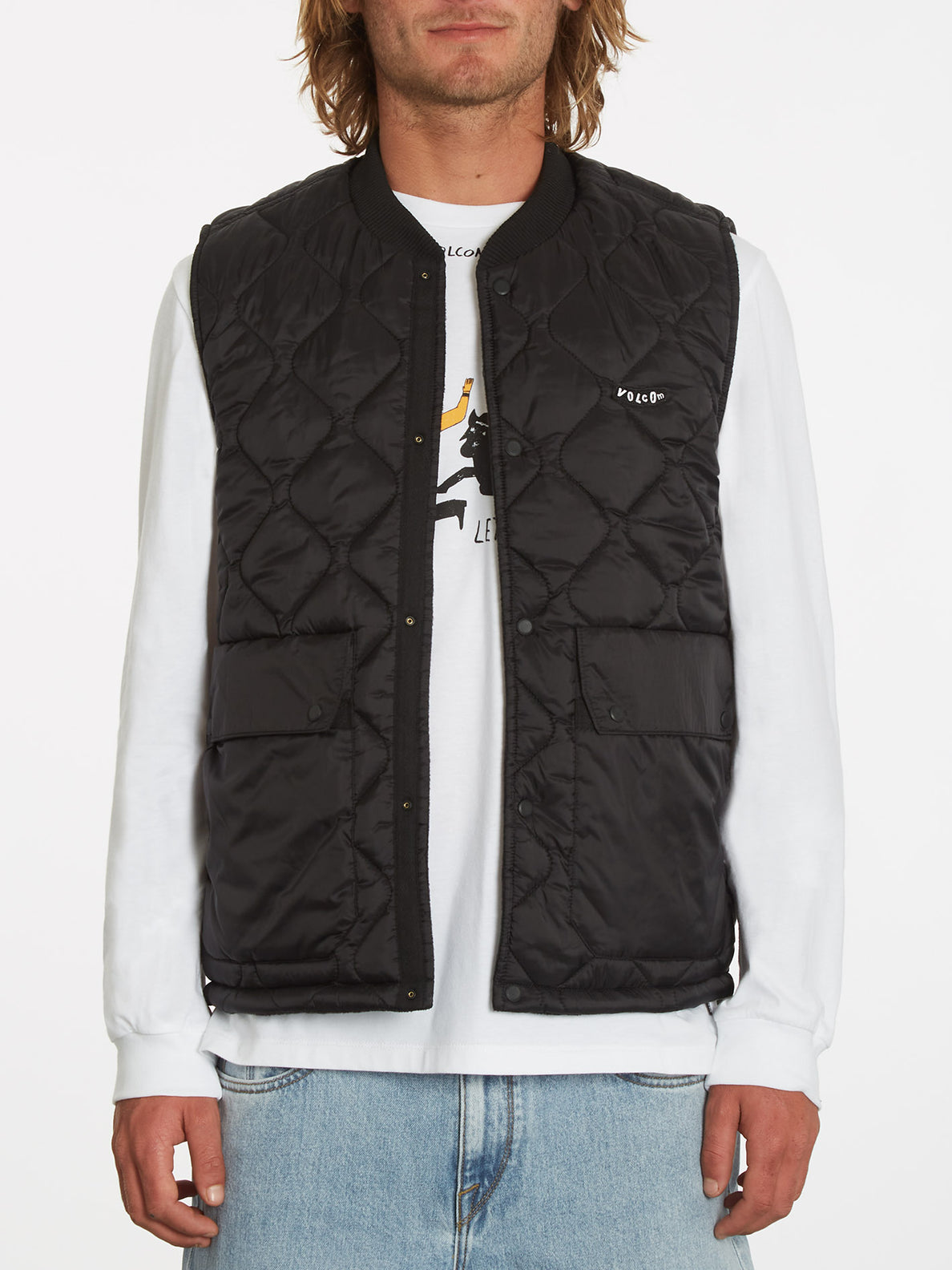 Bowered Vest (Reversible) - BLACK (A1832201_BLK) [33]