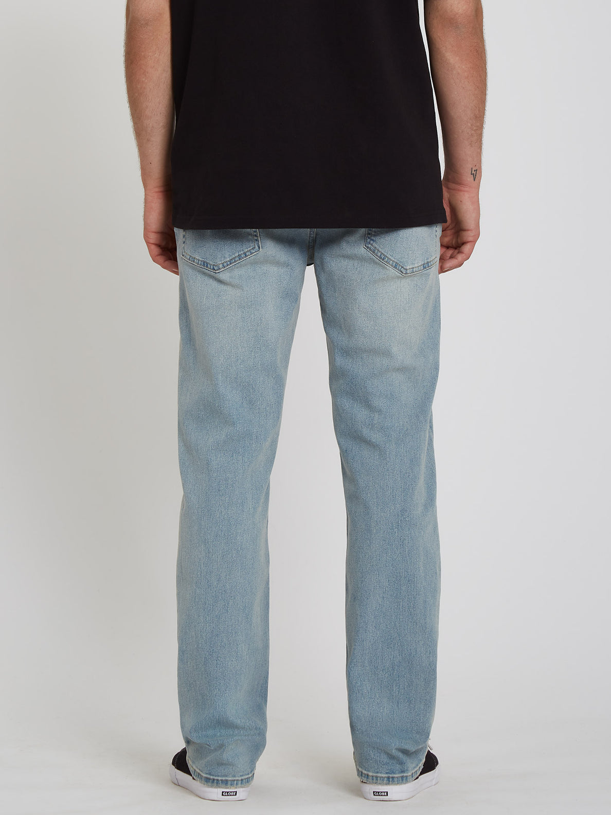 Men's Worker Indigo Vintage Wash Baggy Fit Jeans