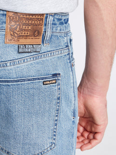 Solver Tapered Denim - Vmi-Vintage Marbled Indigo