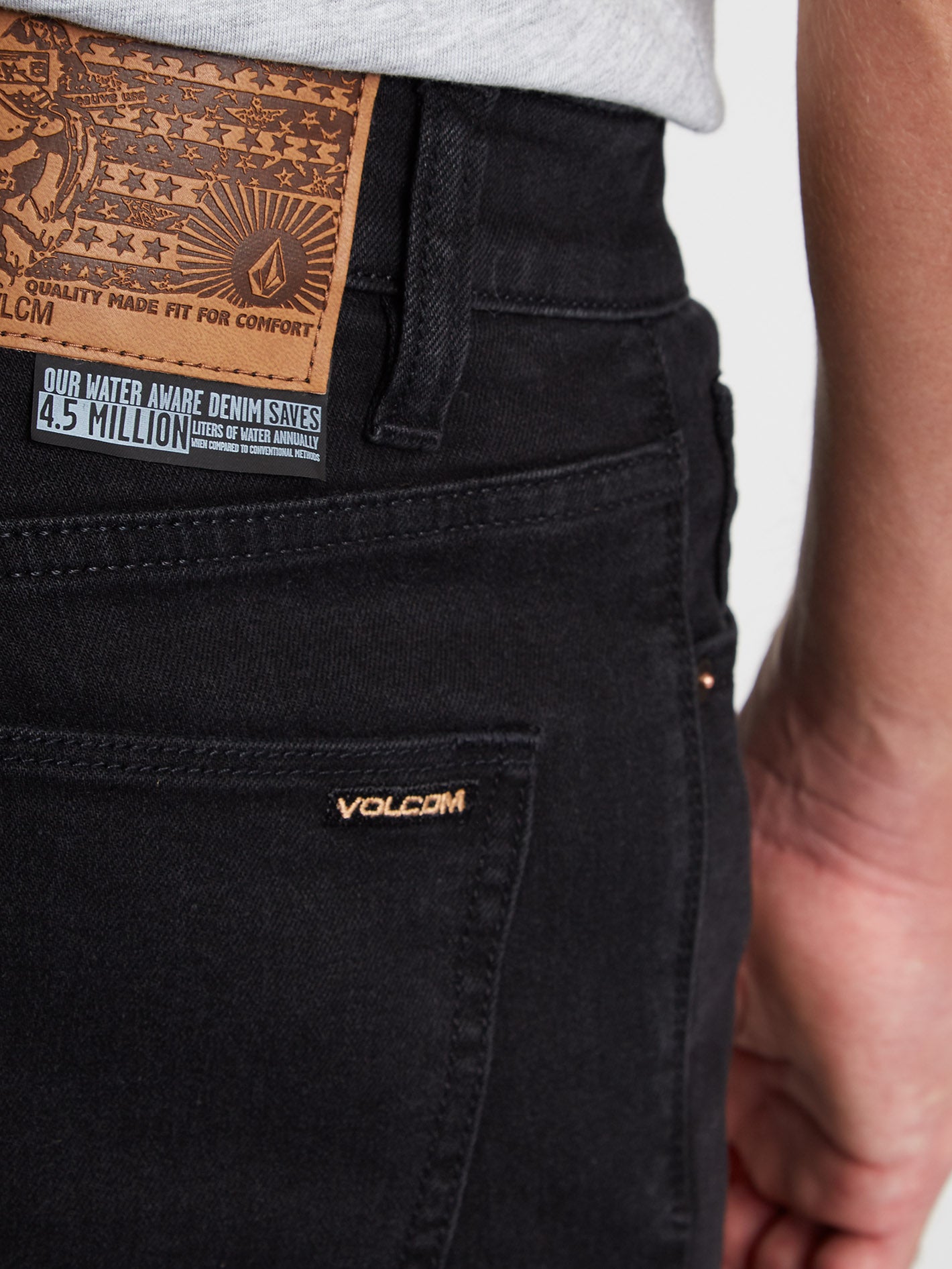 2 X Vorta Tapered Denim - BLACK OUT – Volcom Europe