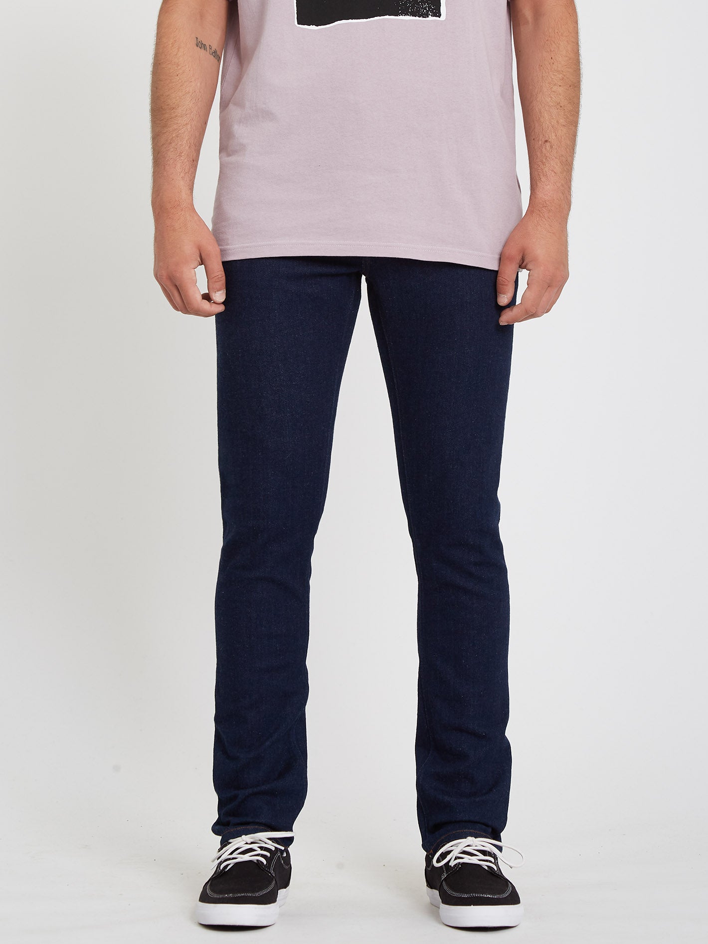 VOLCOM DENIM JEANS  ボルコム デニム 【 2 X VORTA TAPERED DENIM 】 A1932101 【 BKO 】BLACK OUT  SLIM TAPERD FIT   VOLCOMJAPAN正規品 2 X Vorta Tapered Denim - DISTILLED RINSE | Volcom Europe