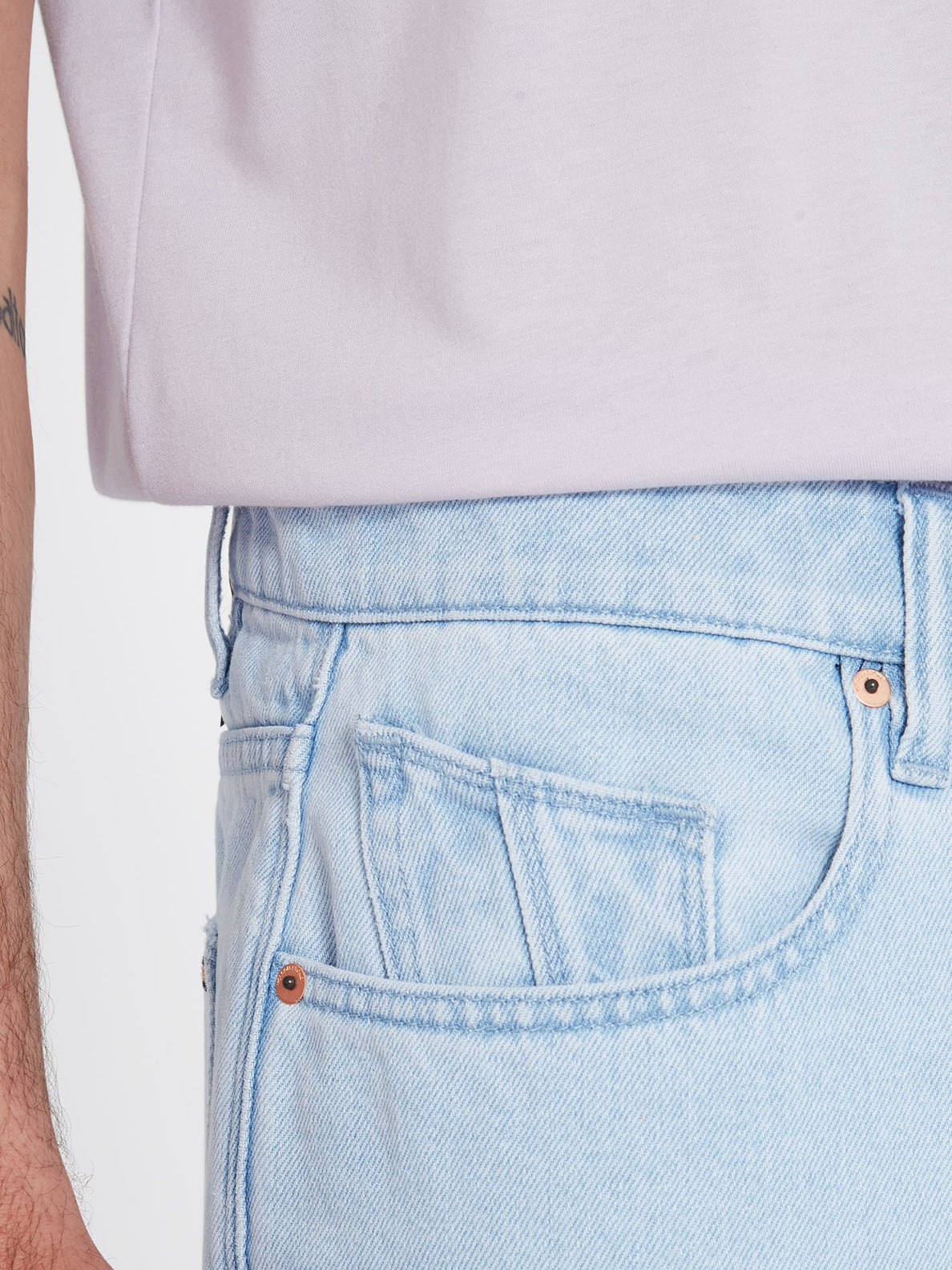 Billow Denim Short - LIGHT BLUE (A2012200_LBL) [5]