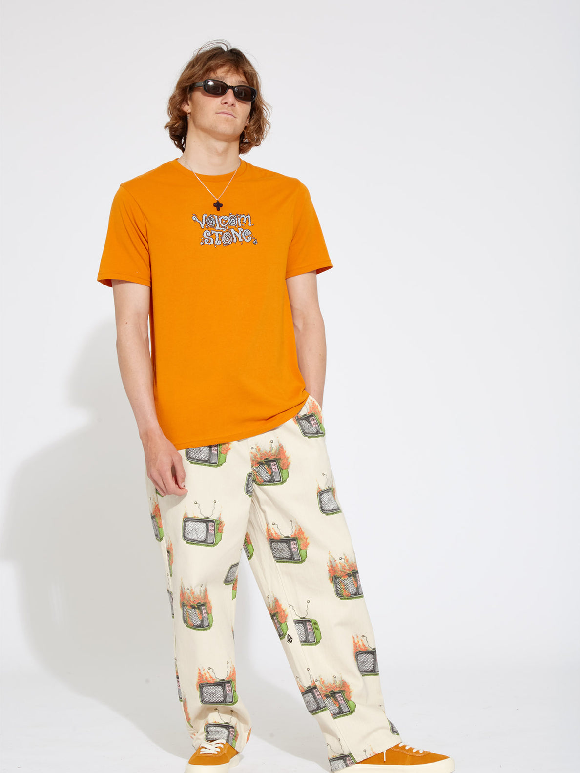 Justin Hager In Type T-shirt - SAFFRON (A3512323_SAF) [F]