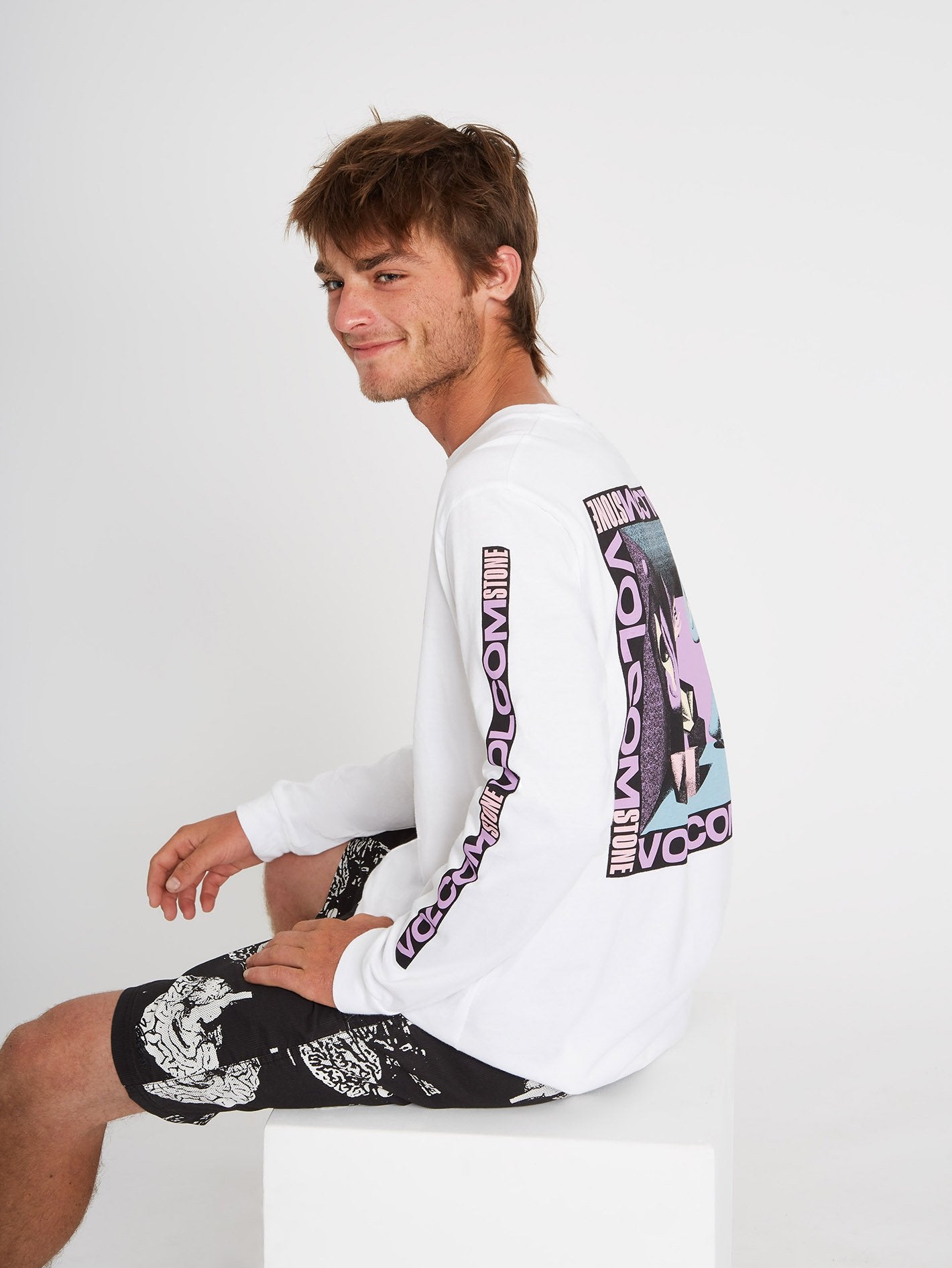 T shirt manche online longue volcom