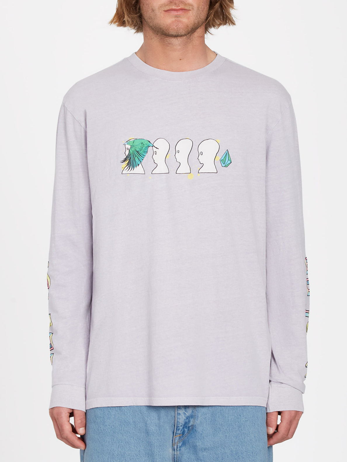 Ed Merlin Murray T-shirt - LIGHT ORCHID (A3612303_LOR) [B]