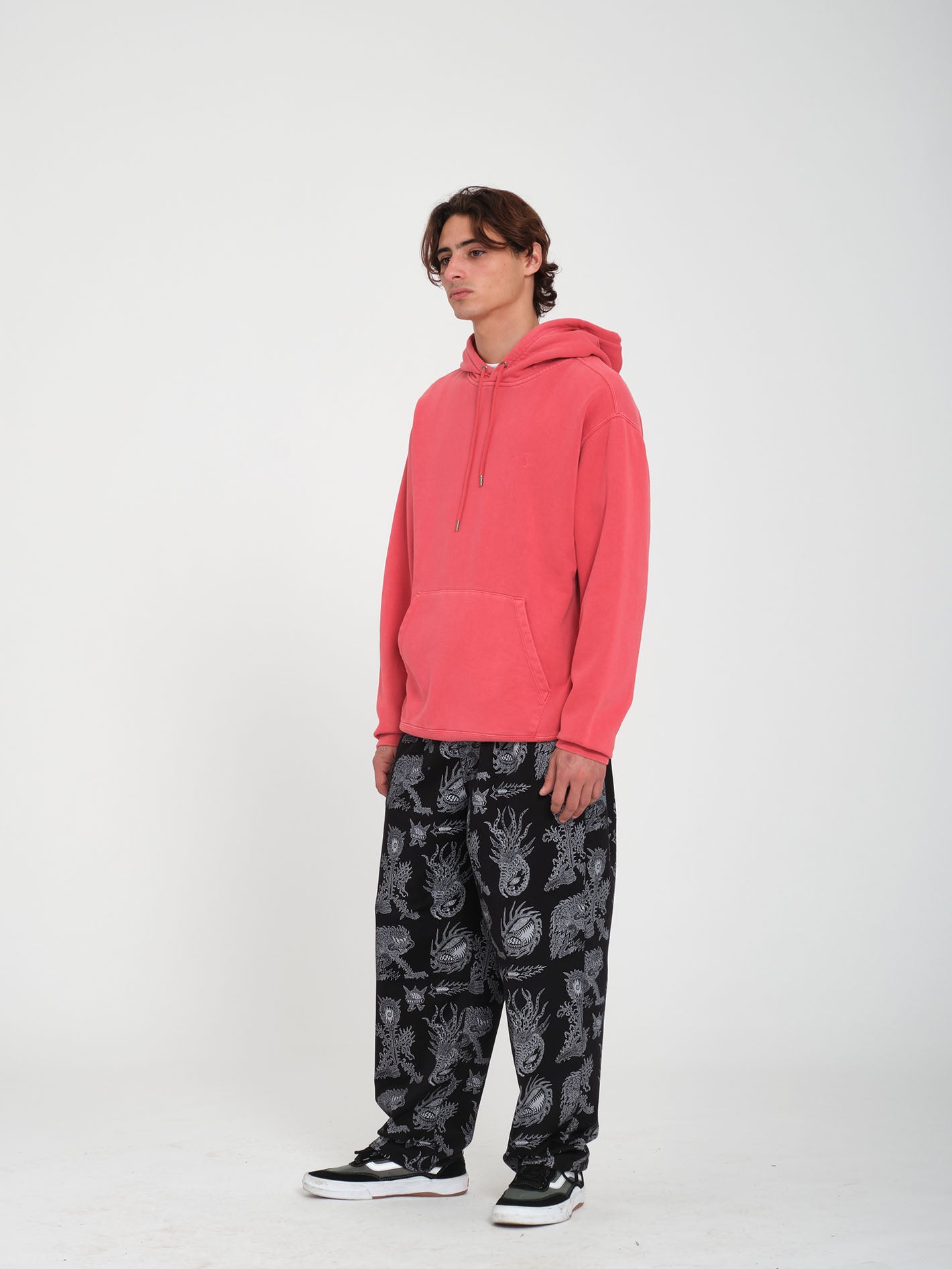 Single Stone Hoodie WASHED RUBY Men Volcom EU Volcom Europe