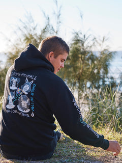 Surf Vitals Ozzy Wrong Hoodie - BLACK