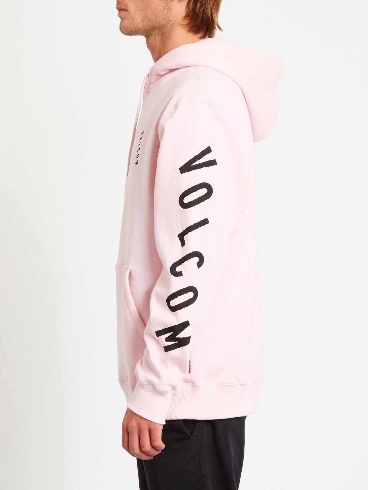 Pink volcom hoodie sales