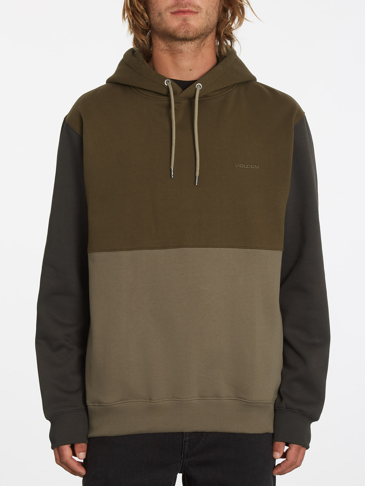 Divided Hoodie - SERVICE GREEN (A4132205_SVG) [F]