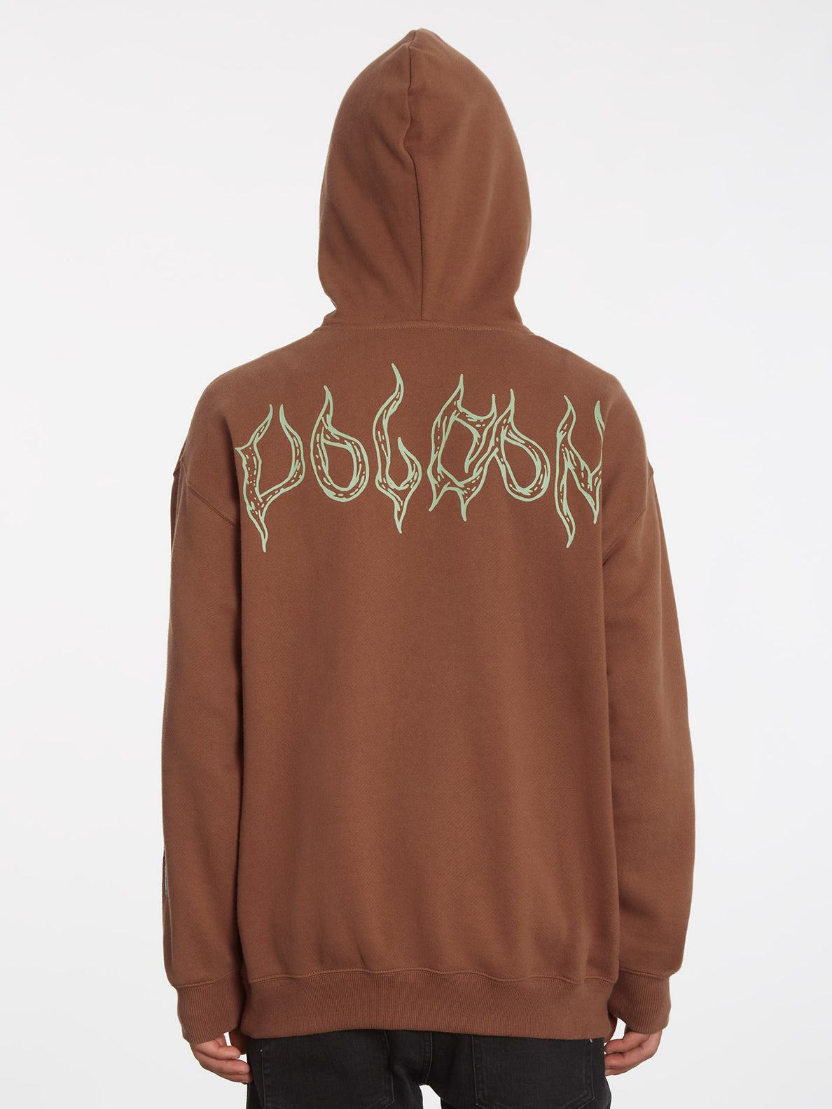 CD Icon Hooded Sweatshirt Brown Organic Cotton Fleece