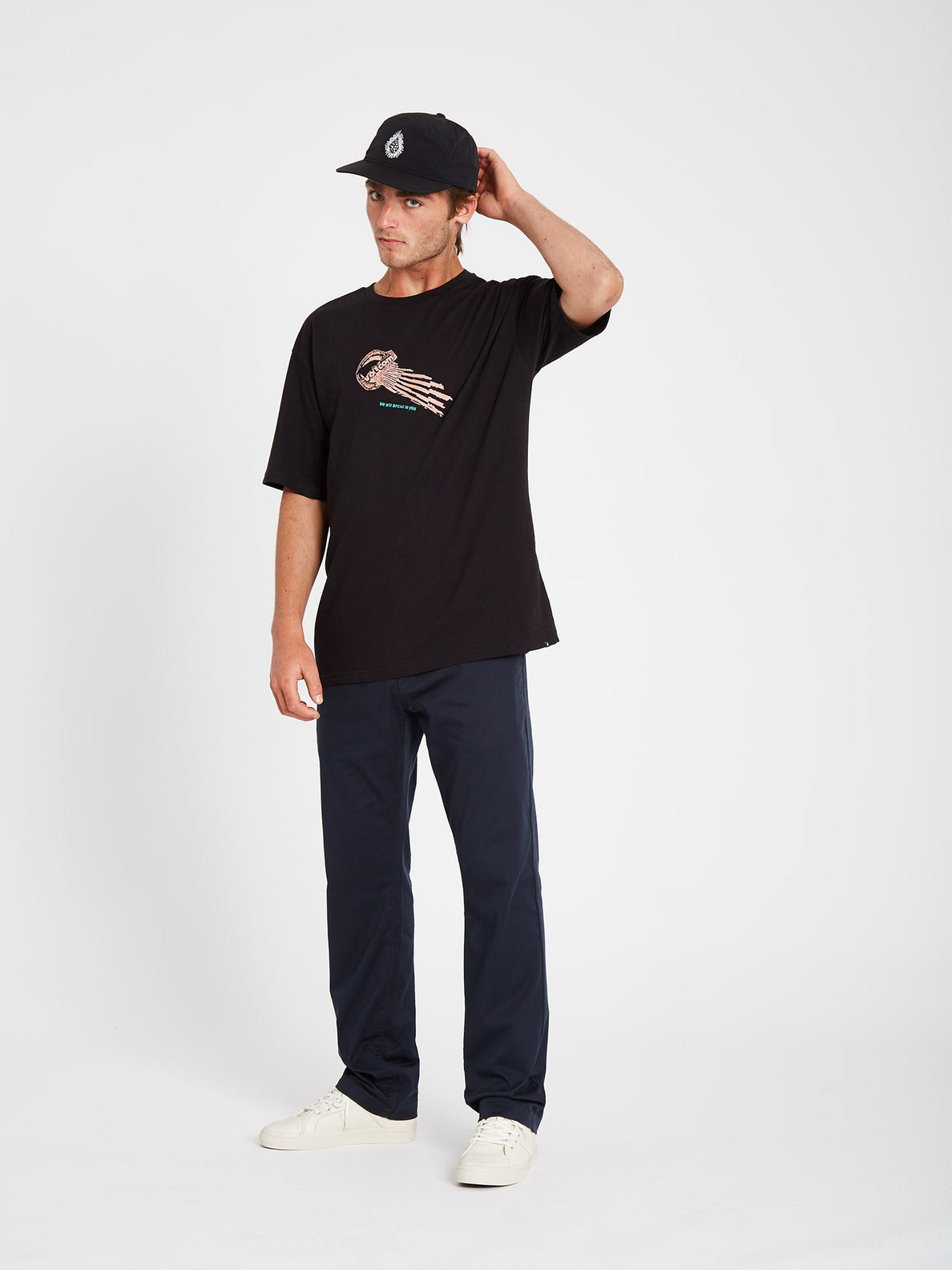 Stone Face T-shirt - Black (A4312111_BLK) [B]