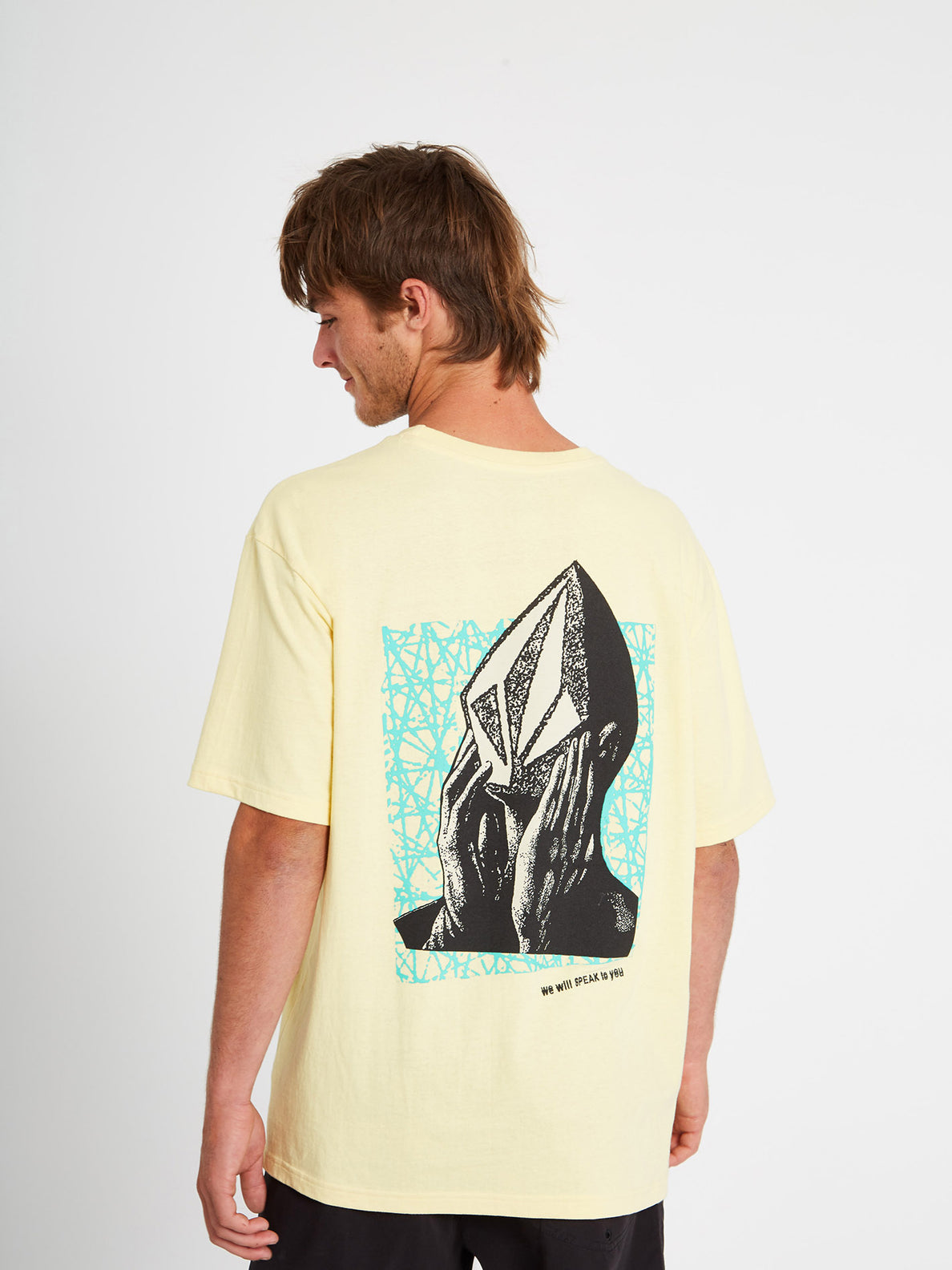 Stone Face T shirt Dawn Yellow Volcom Europe