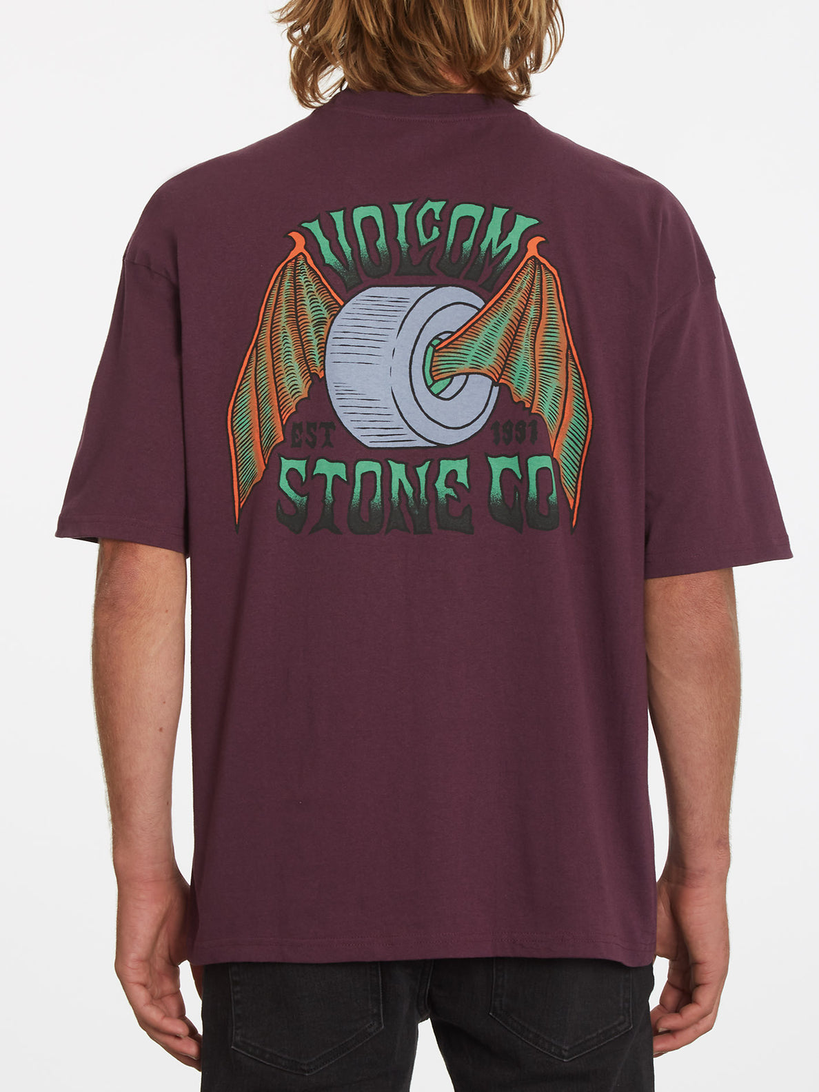 Hell Wheel T-shirt - MULBERRY (A4332211_MUL) [B]