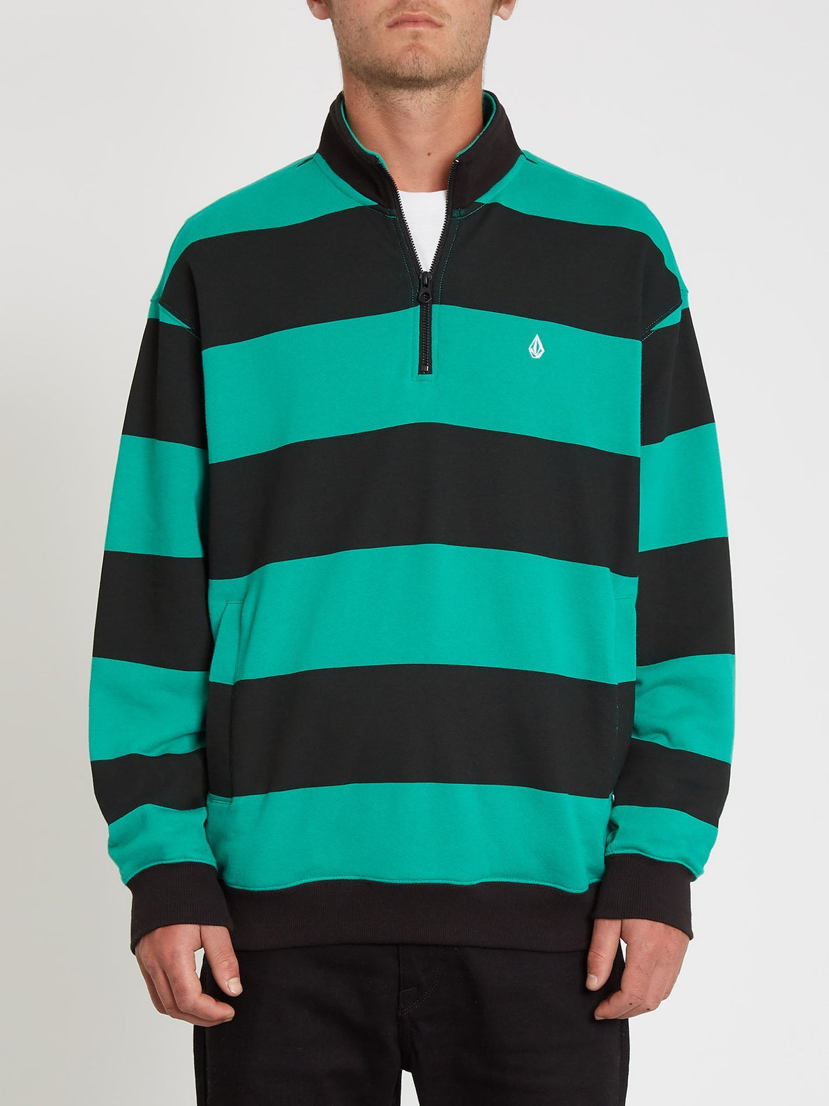 Serum Quarter Zip Sweatshirt - Synergy Green (A4612108_SYG) [10]