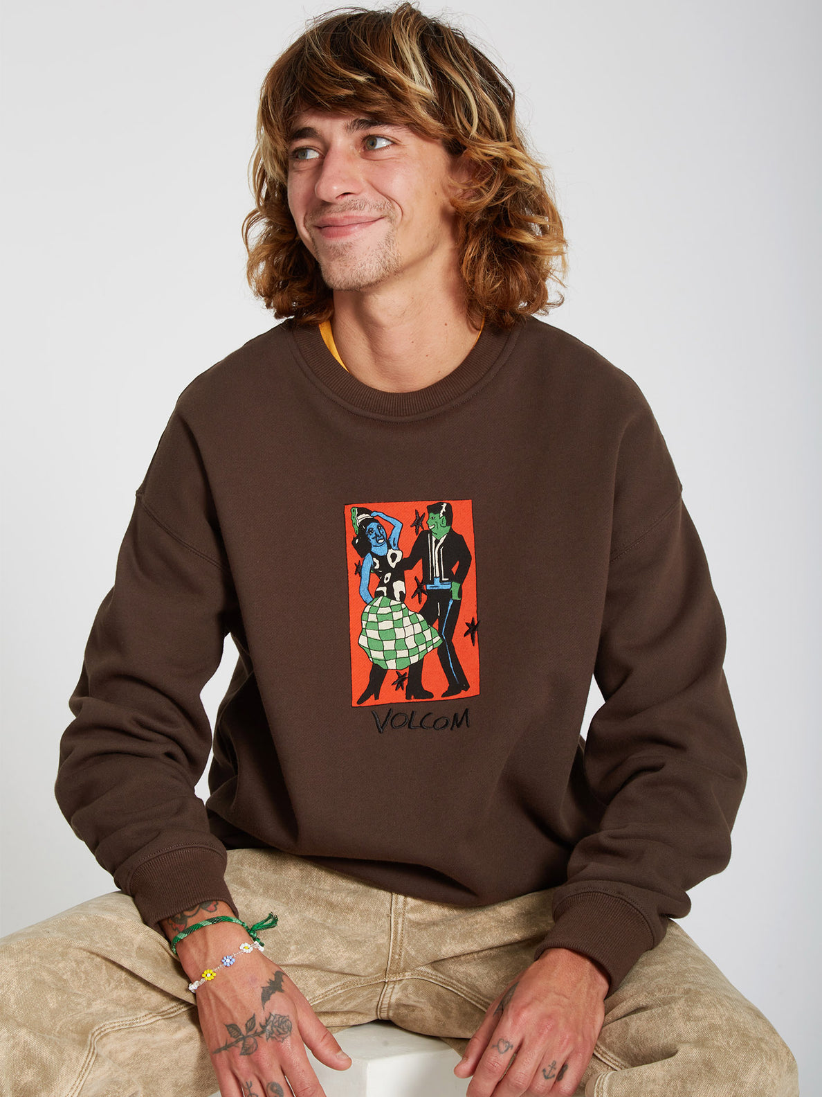 Bob Mollema Sweatshirt - DARK BROWN – Volcom Europe