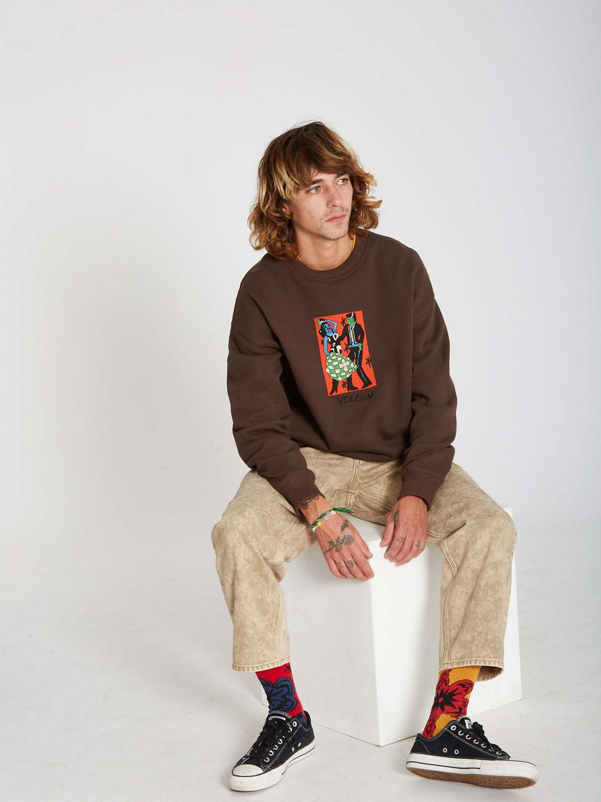 Bob Mollema Sweatshirt - DARK BROWN – Volcom Europe