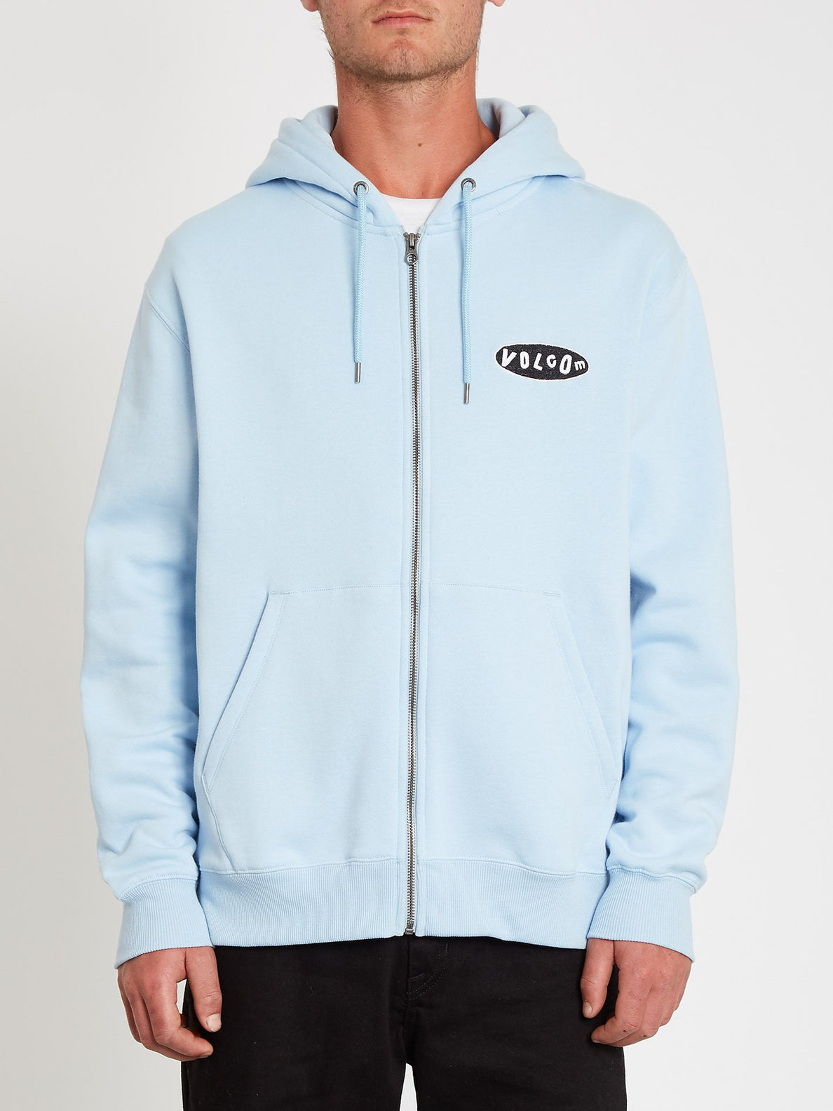 Blue volcom hoodie hot sale