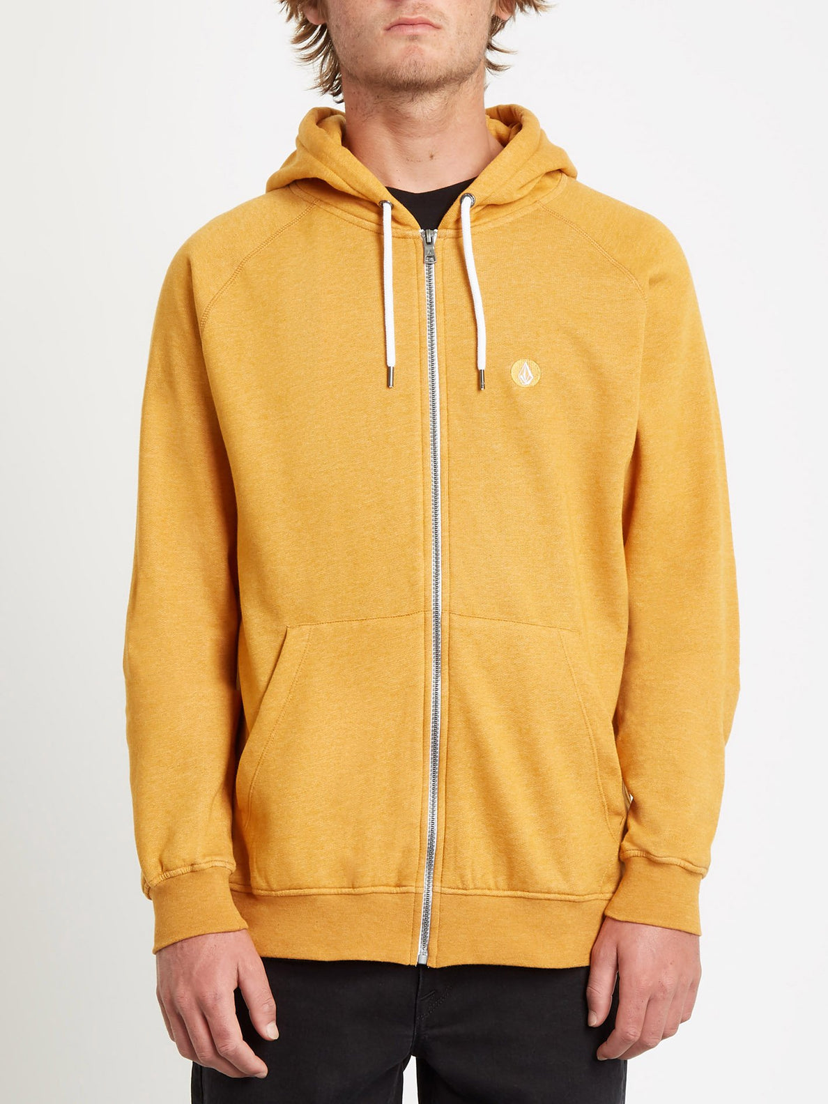 Yellow outlet volcom hoodie