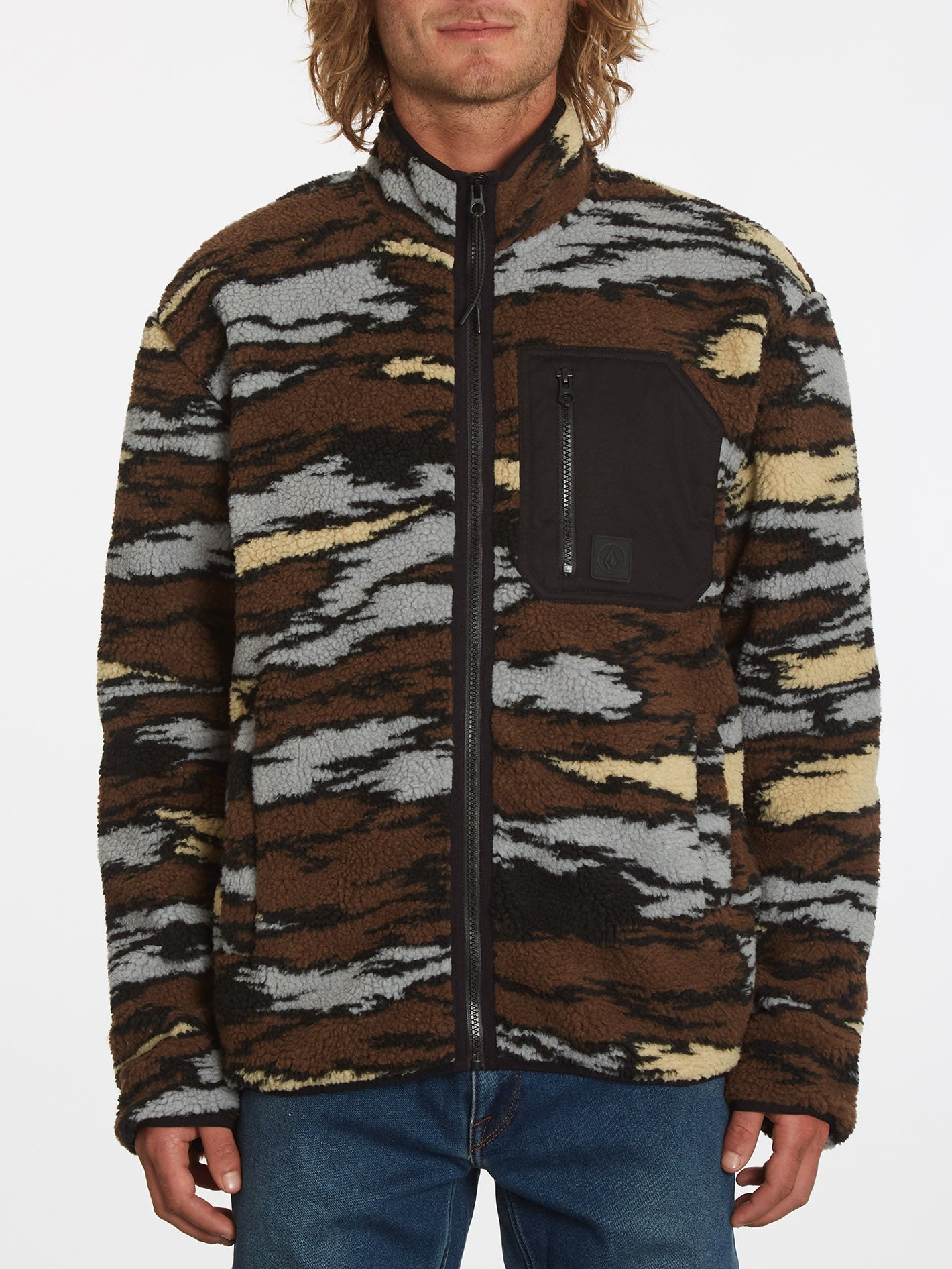 Muzzer Fuzzar Zip Sweatshirt - BARK BROWN