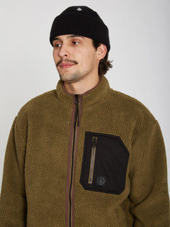 Muzzer Fuzzar Zip Sweatshirt - SERVICE GREEN (A4832201_SVG) [10]